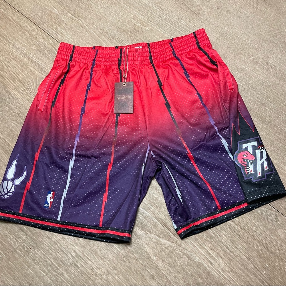 Mitchell & Ness Fadeaway Swingman Toronto Raptors 1998 Shorts SZ XXL NWT NBA